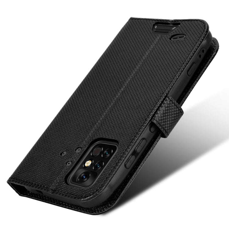 For UMIDIGI Bison Pro Diamond Texture Leather Phone Case(Black)