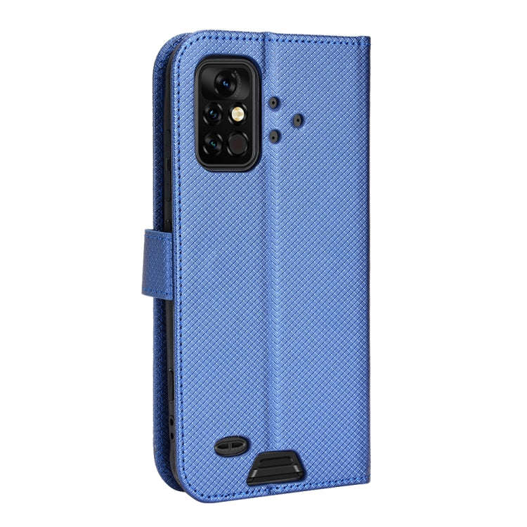 For UMIDIGI Bison Pro Diamond Texture Leather Phone Case(Blue)
