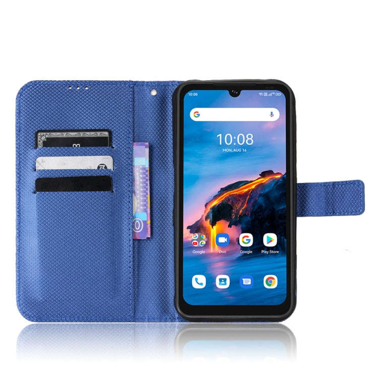 For UMIDIGI Bison Pro Diamond Texture Leather Phone Case(Blue)