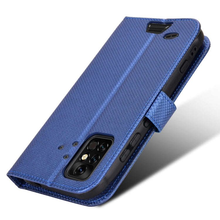 For UMIDIGI Bison Pro Diamond Texture Leather Phone Case(Blue)