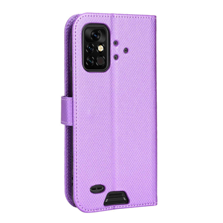 For UMIDIGI Bison Pro Diamond Texture Leather Phone Case(Purple)