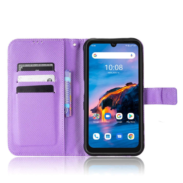 For UMIDIGI Bison Pro Diamond Texture Leather Phone Case(Purple)