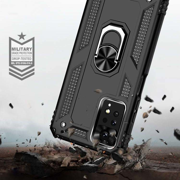 For Xiaomi Redmi Note 11 Pro Shockproof TPU + PC Phone Case with Holder(Black)