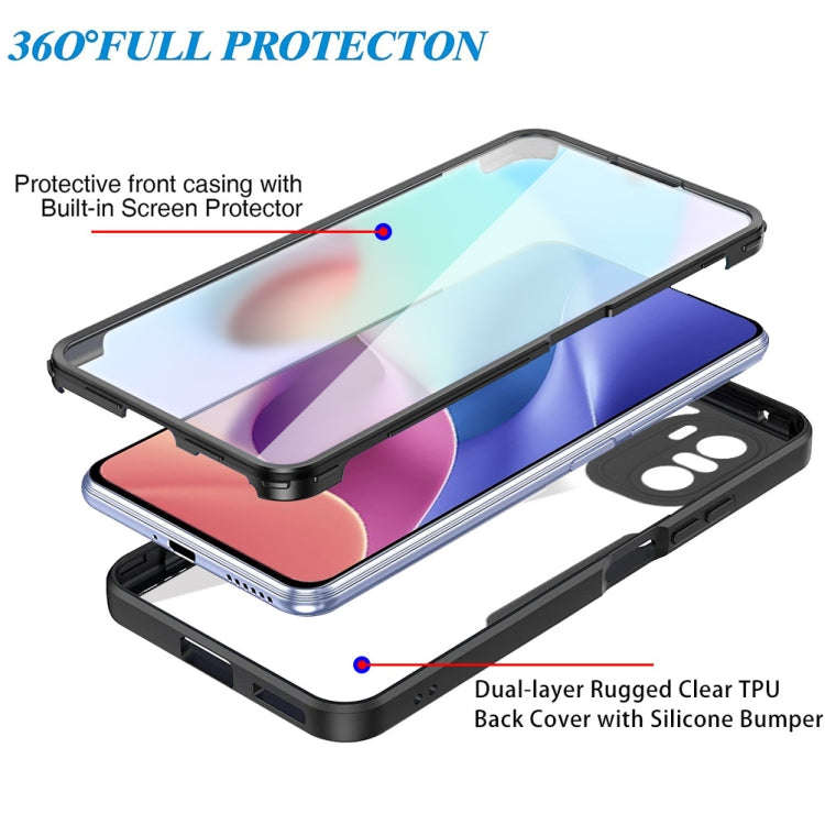 For Xiaomi Redmi K40 Acrylic + TPU 360 Degrees Full Coverage Shockproof Phone Case(Green)