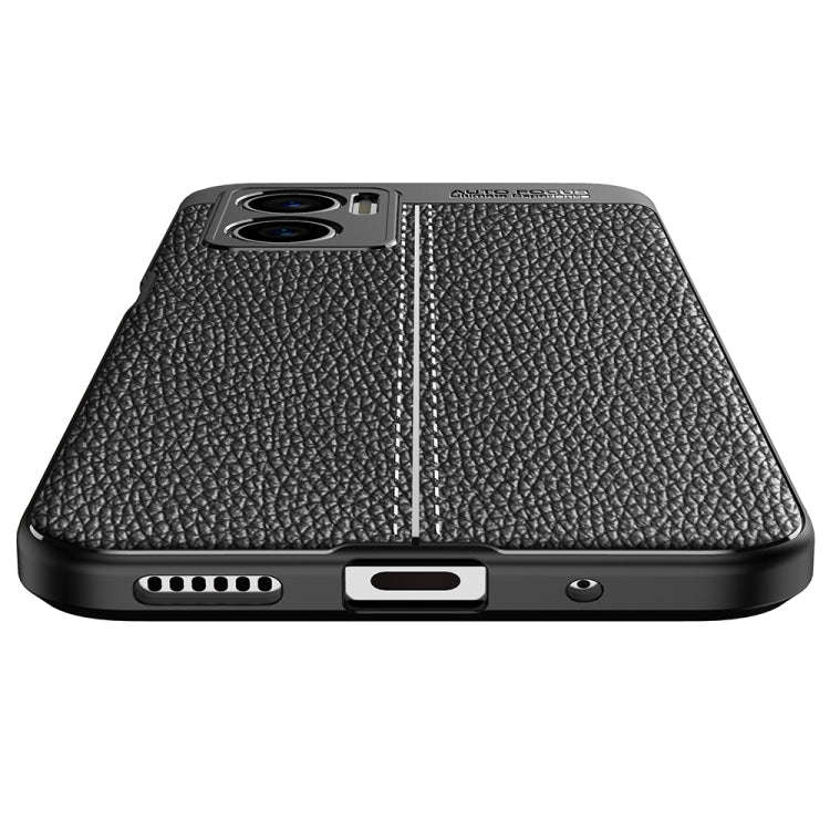For Xiaomi Redmi Note 11E 5G Litchi Texture TPU Shockproof Phone Case(Navy Blue)
