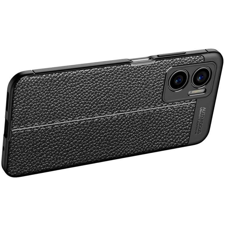 For Xiaomi Redmi Note 11E 5G Litchi Texture TPU Shockproof Phone Case(Navy Blue)