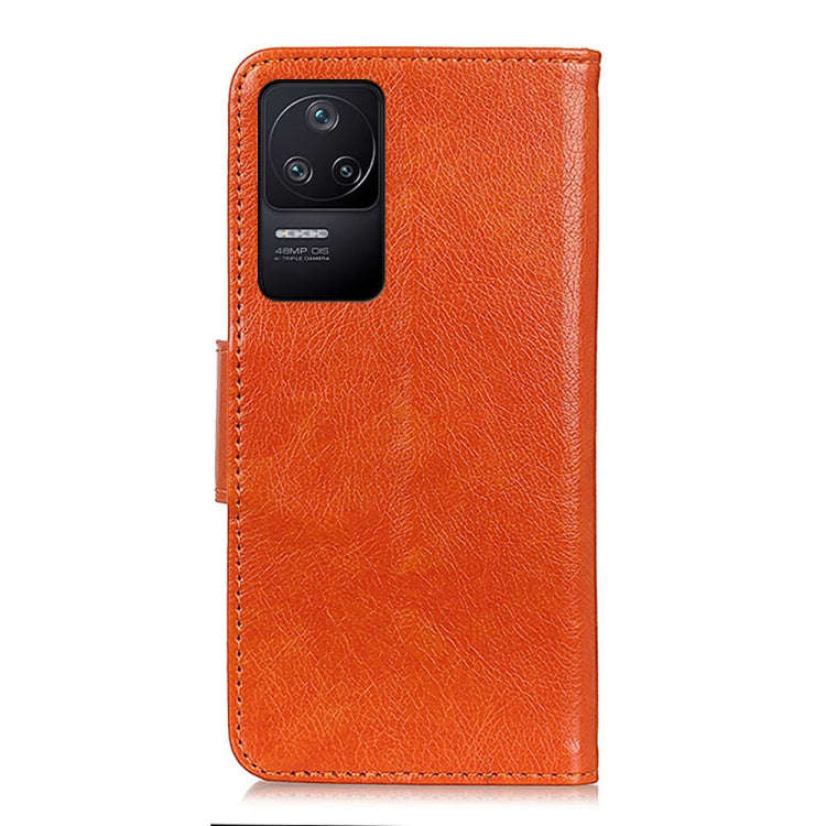 For Xiaomi Redmi K40S Nappa Texture Horizontal Flip Leather Phone Case(Orange)