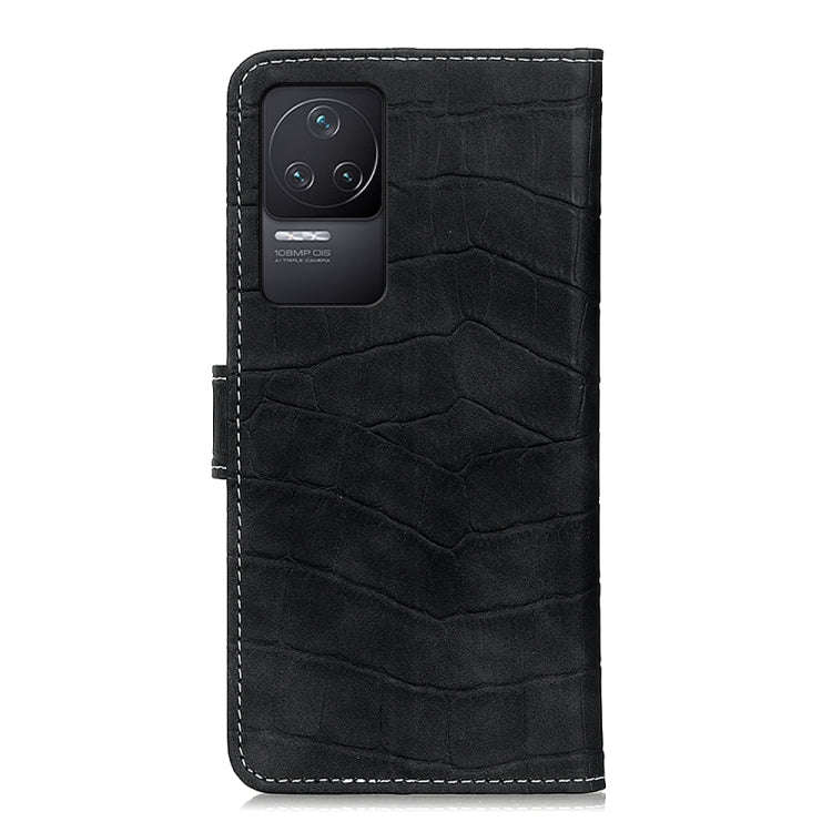 For Xiaomi Redmi K50 / K50 Pro Crocodile Texture Leather Phone Case(Black)