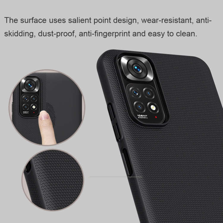 For Xiaomi Redmi Note 11S NILLKIN Frosted PC Phone Case(White)