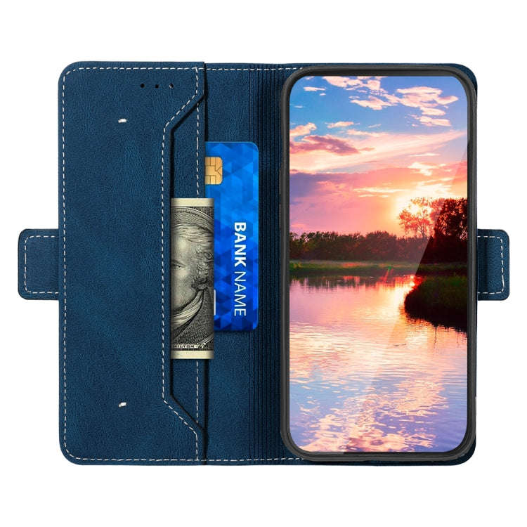 For Xiaomi Redmi 9A Stitching Side-Magnetic RFID Leather Phone Case(Royal Blue)