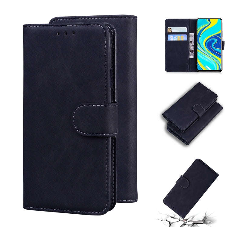 For Xiaomi Redmi Note 9S / Note 9 Pro / Note 9 Pro Max Skin Feel Pure Color Flip Leather Phone Ca...