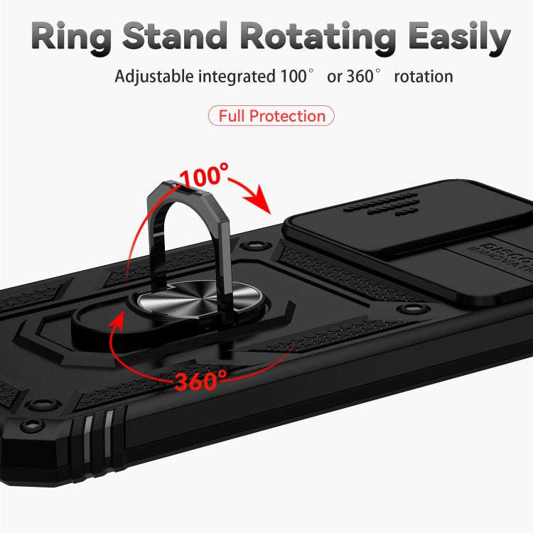 For Xiaomi Redmi 10 Sliding Camshield Holder Phone Case(Black)