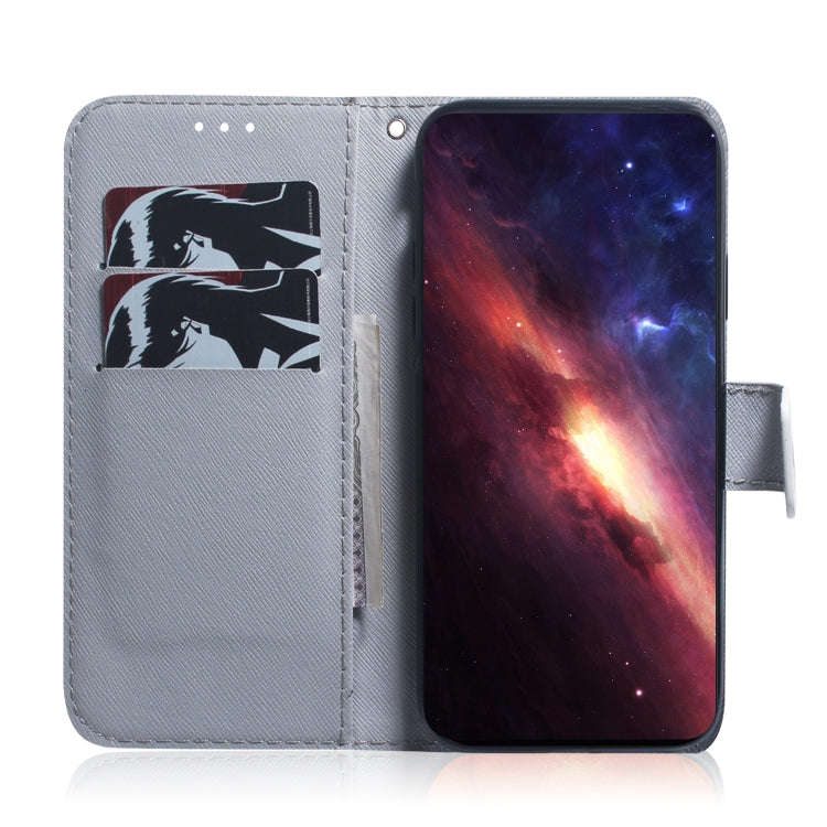 For Tecno Camon 18 Premier Coloured Drawing Leather Phone Case(Oil Painting Owl)