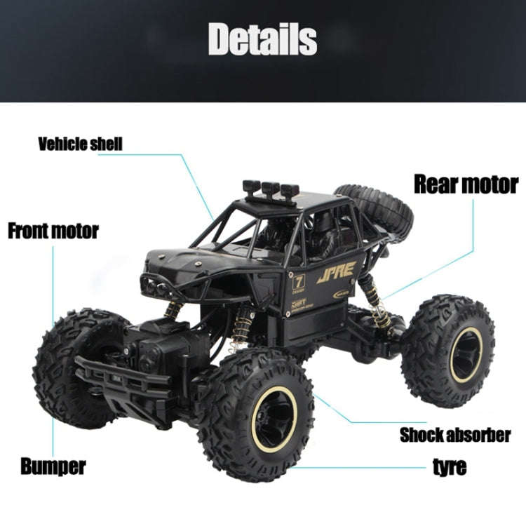 2.4GHz 4WD Double Motors Off-Road Climbing Car Remote Control Vehicle, Model:6141(Silver)