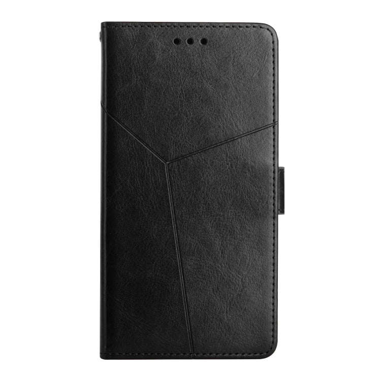 For UMIDIGI A11 Y Stitching Horizontal Flip Leather Phone Case(Black)