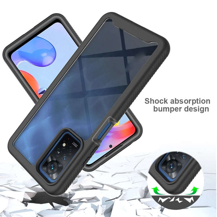 For Xiaomi Redmi Note 11 Pro Global Starry Sky Solid Color Series PC + TPU Phone Case(Rose Red)