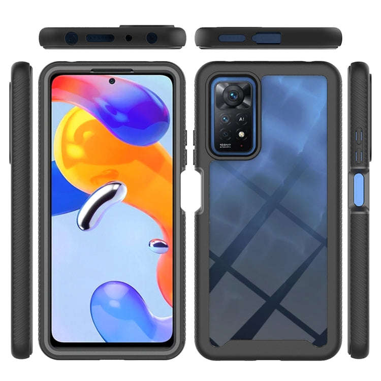 For Xiaomi Redmi Note 11 Pro Global Starry Sky Solid Color Series PC + TPU Phone Case(Rose Red)