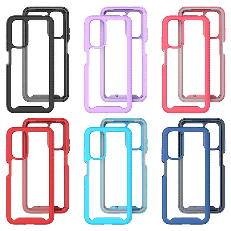 For Xiaomi Redmi Note 11 Global / Note 11S Starry Sky Solid Color Series PC + TPU Phone Case(Purple)