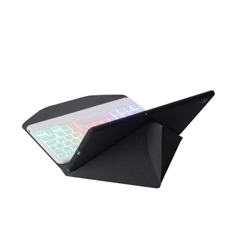 BM20S Backlight Diamond Texture Bluetooth Keyboard Leather Case with Triangle Back Support For Le...