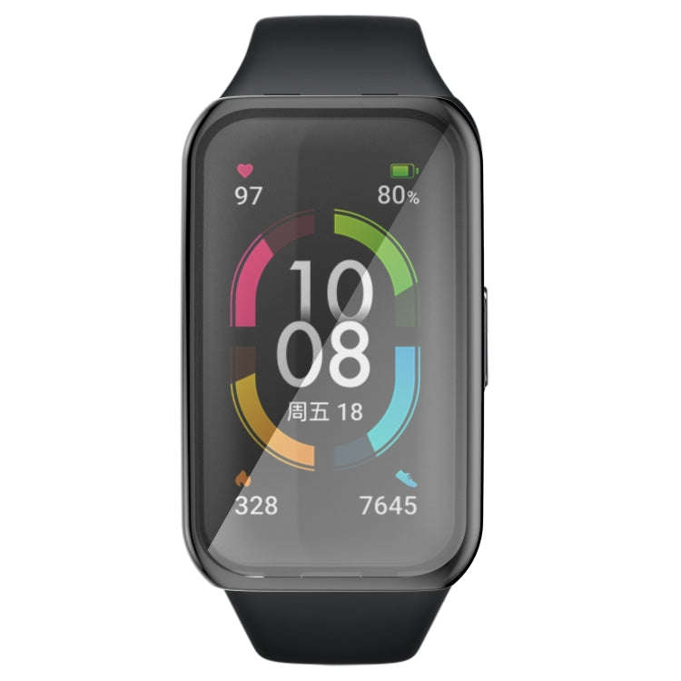 For Honor Band 6 Full Coverage TPU Electroplating Watch Case(Black)