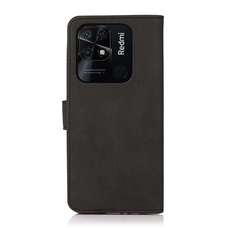 For Xiaomi Redmi 10C KHAZNEH Matte Texture Leather Phone Case(Black)