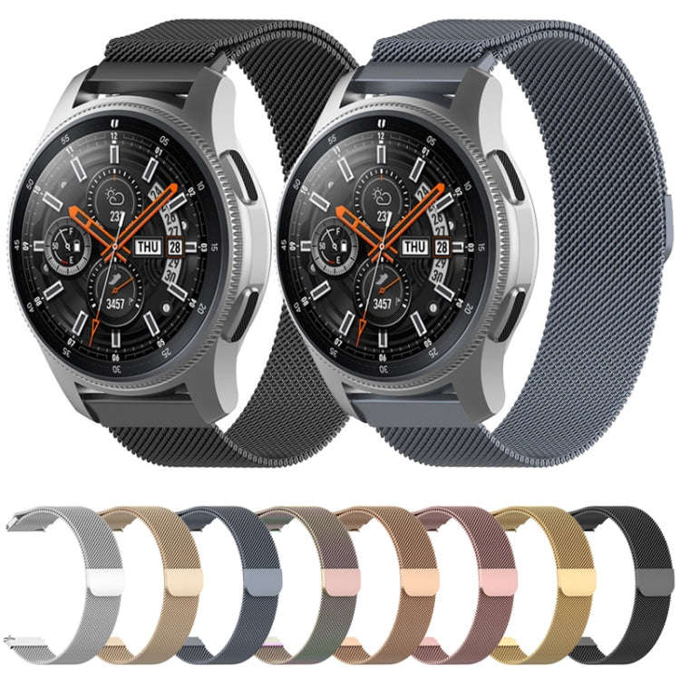 For Galaxy SM R800 46mm Milanese Watch Band(Rose Gold)