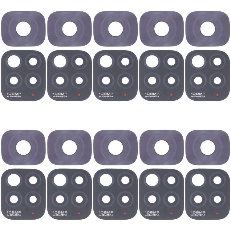 10 PCS Back Camera Lens For Xiaomi 11i/Redmi Note 11 Pro China/Redmi Note 11 Pro+ 5G/11i HyperCha...