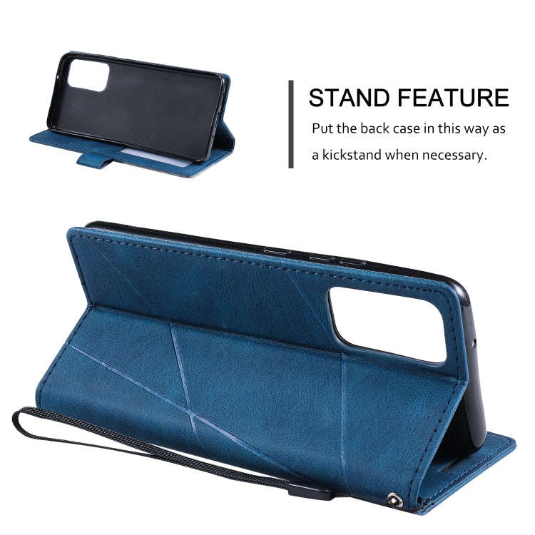 For Xiaomi Redmi Note 11 Pro Skin Feel Splicing Leather Phone Case(Blue)