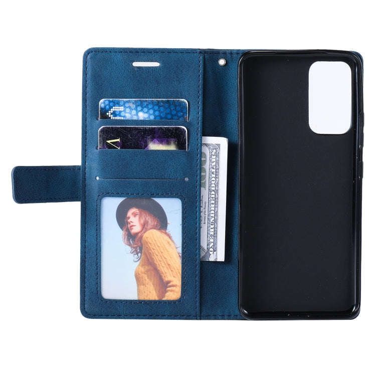 For Xiaomi Redmi Note 11 Pro Skin Feel Splicing Leather Phone Case(Blue)