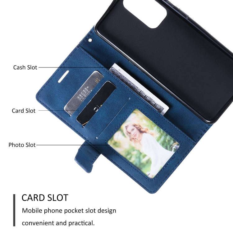 For Xiaomi Redmi Note 11S Skin Feel Splicing Leather Phone Case(Blue)