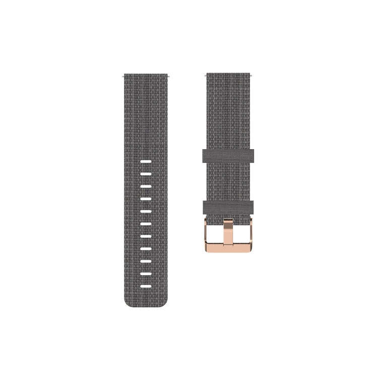 For Galaxy Watch 46mm Nylon Canvas Watch Band(Dark Gray)
