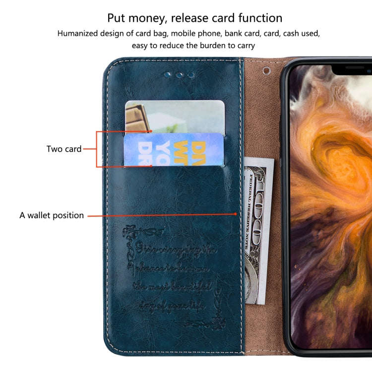For Huawei nova 8i Oil Wax Texture Leather Phone Case(Black)