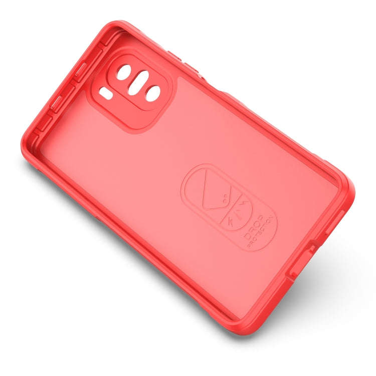 For Xiaomi Redmi K40 Magic Shield TPU + Flannel Phone Case(Black)