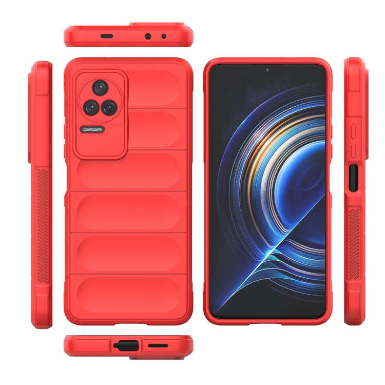 For Xiaomi Redmi K50 Pro Magic Shield TPU + Flannel Phone Case(Black)