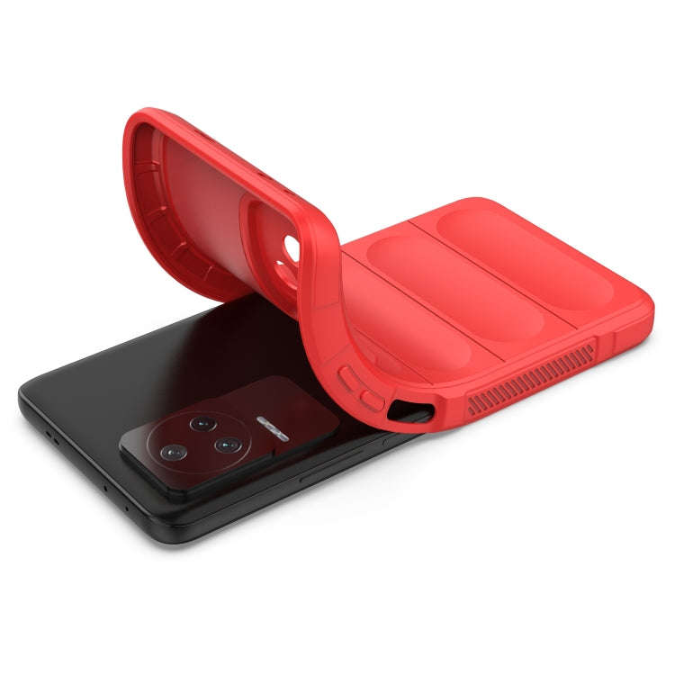 For Xiaomi Redmi K50 Pro Magic Shield TPU + Flannel Phone Case(Black)