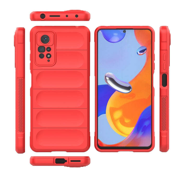 For Xiaomi Redmi Note 11 Pro International Magic Shield TPU + Flannel Phone Case(Black)