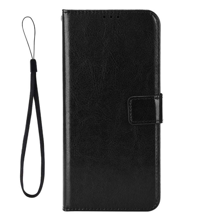 For Blackview A55 Pro Retro Crazy Horse Texture Leather Phone Case(Black)