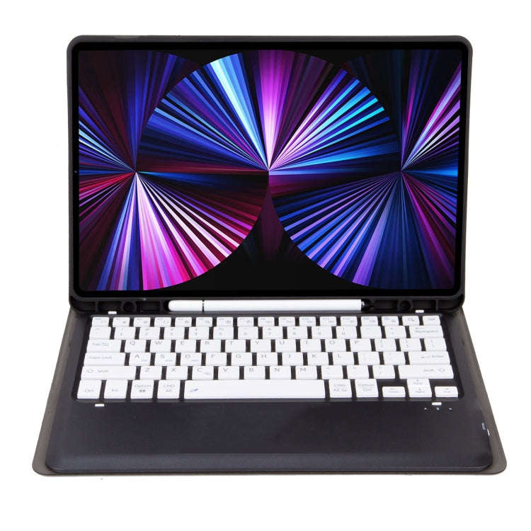 C12B Detachable Pen Slot Bluetooth Keyboard Leather Tablet Case For iPad Air 13 2025 / 2024 / Pro...
