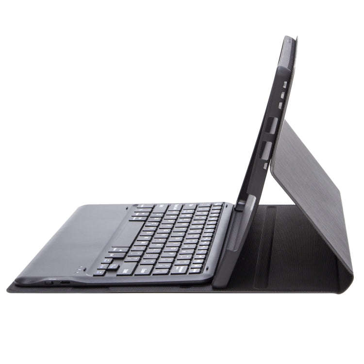 SF128 Tree Texture Bluetooth Keyboard Leather Tablet Case For Microsoft Surface Pro 8(Black)