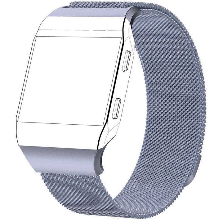 For FITBIT Ionic Milanese Watch Band, Large Size : 24X2.2cm(Space Gray)