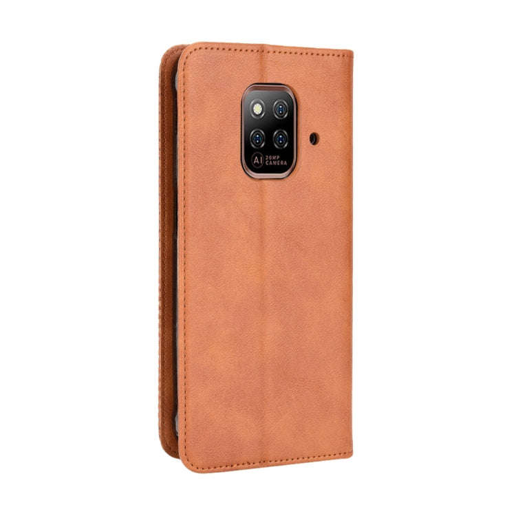 For Ulefone Power Armor 14 / 14 Pro Magnetic Buckle Retro Texture Leather Phone Case(Brown)