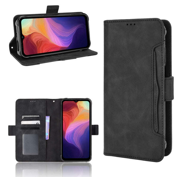 For Ulefone Power Armor 14 / 14 Pro Skin Feel Calf Texture Card Slots Leather Phone Case(Black)