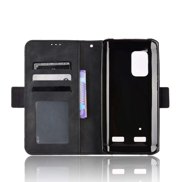 For Ulefone Armor X10 / X10 Pro Skin Feel Calf Texture Card Slots Leather Phone Case(Black)