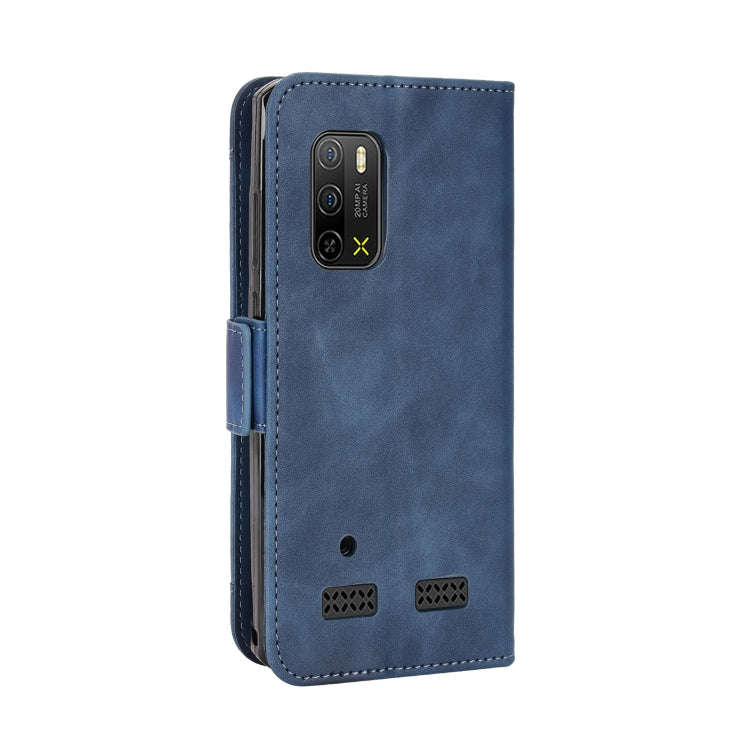 For Ulefone Armor X10 / X10 Pro Skin Feel Calf Texture Card Slots Leather Phone Case(Blue)