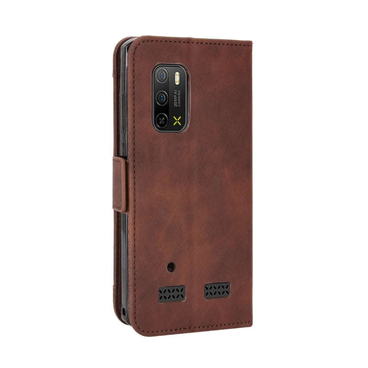 For Ulefone Armor X10 / X10 Pro Skin Feel Calf Texture Card Slots Leather Phone Case(Brown)