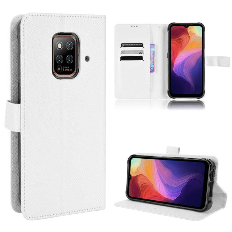 For Ulefone Power Armor 14 / 14 Pro Diamond Texture Leather Phone Case(White)