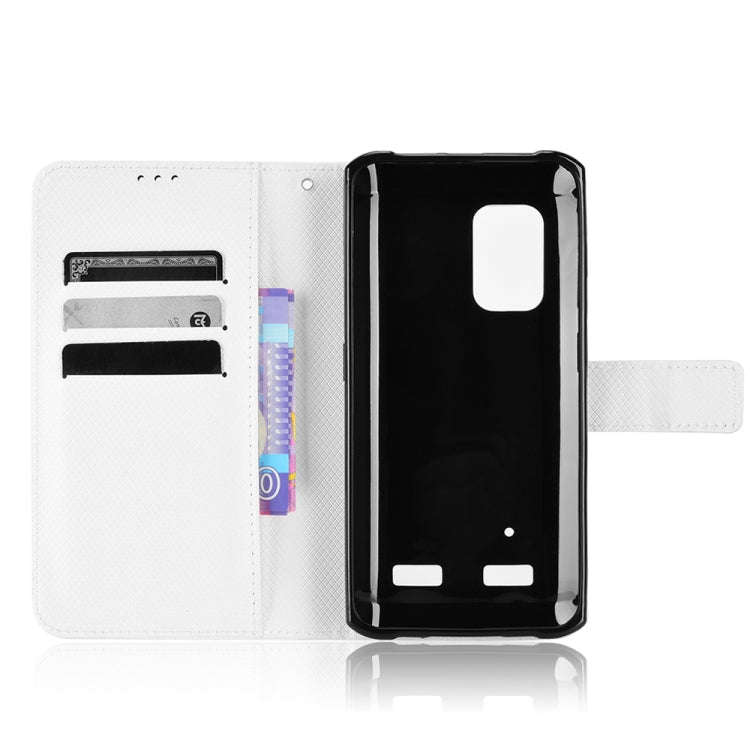 For Ulefone Armor X10 / X10 Pro Diamond Texture Leather Phone Case(White)