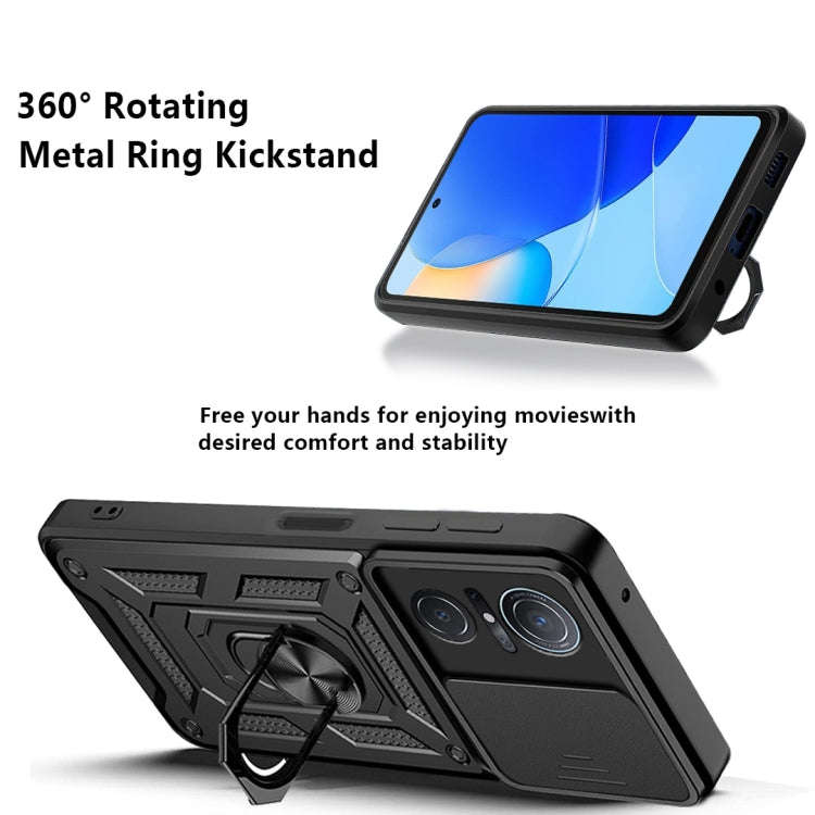 For Huawei nova 9 SE Sliding Camera Cover TPU + PC Phone Case(Black)