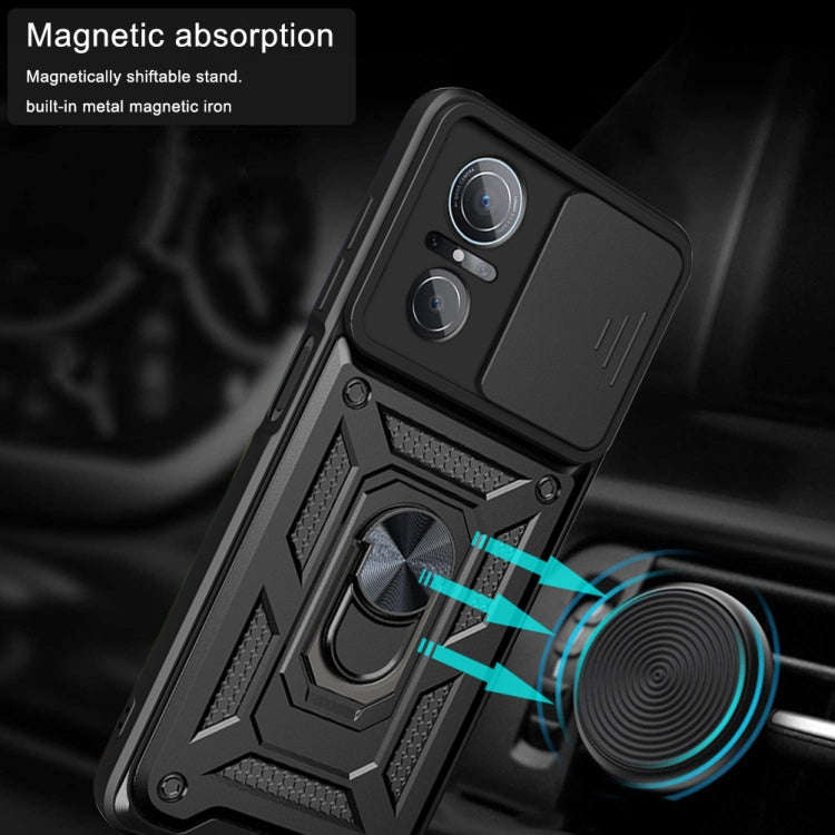 For Huawei nova 9 SE Sliding Camera Cover TPU + PC Phone Case(Black)