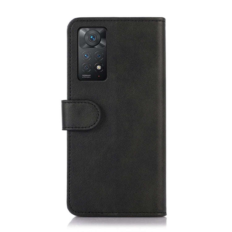 For Xiaomi Redmi Note 11 Pro 4G Global Cow Texture Leather Phone Case(Black)